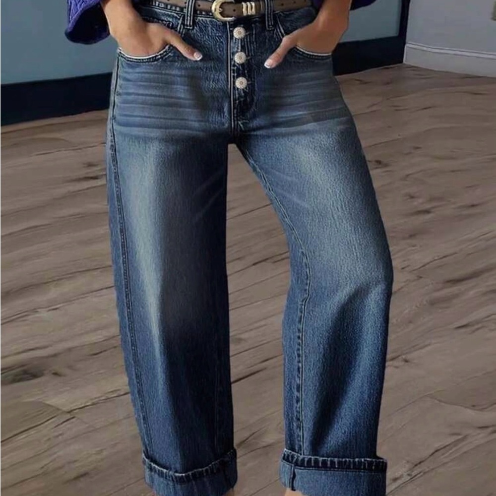 SHEIN Classic Blue Denim Women's Jeans